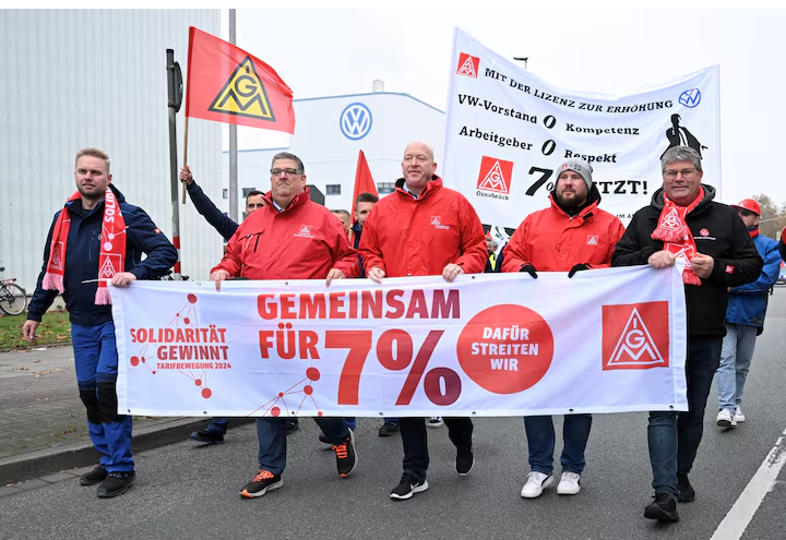 Volkswagen Workers Shake Industry with Mass Strikes Across Nine Plants